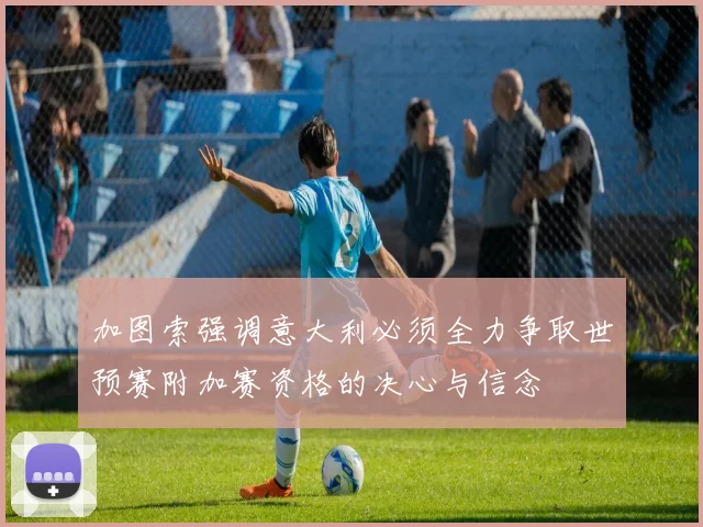 加图索强调意大利必须全力争取世预赛附加赛资格的决心与信念